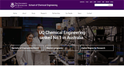 Desktop Screenshot of chemeng.uq.edu.au