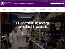 Tablet Screenshot of chemeng.uq.edu.au