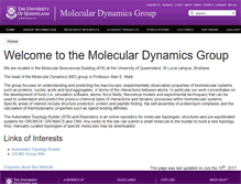 Tablet Screenshot of compbio.chemistry.uq.edu.au