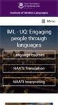 Mobile Screenshot of iml.uq.edu.au