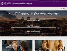 Tablet Screenshot of iml.uq.edu.au