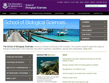 Tablet Screenshot of biology.uq.edu.au