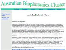 Tablet Screenshot of biophotonicsnetwork.physics.uq.edu.au