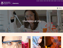 Tablet Screenshot of chemistry.uq.edu.au