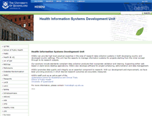 Tablet Screenshot of hisdu.sph.uq.edu.au
