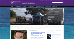 Desktop Screenshot of marine.uq.edu.au